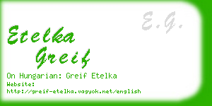 etelka greif business card